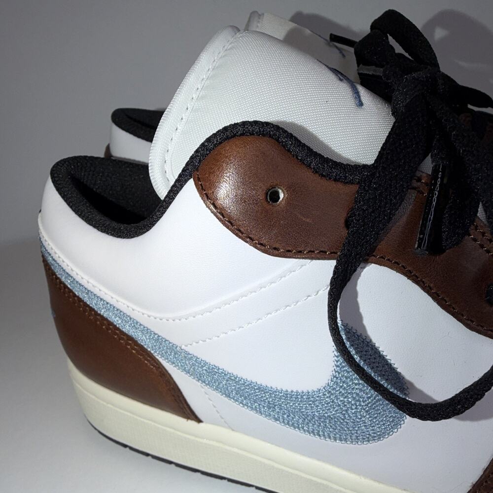 Jordan Air Jordan 1 Low SE Men's Sneakers Brown/Blue Grey FQ7832-142 - Picture 3 of 7